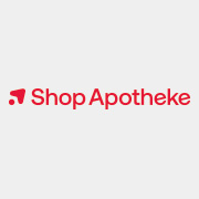 Das Logo der Apotheke Shop-Apotheke mit Schriftzug Jetzt kaufen.